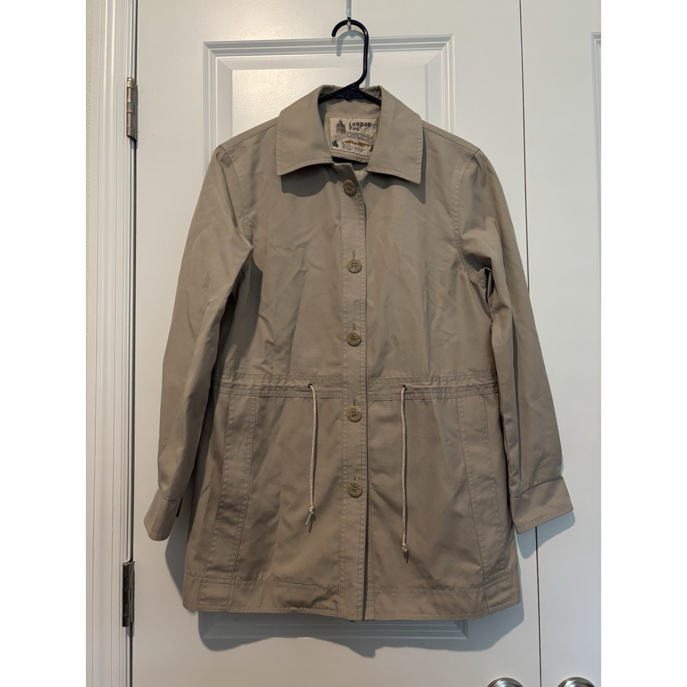 Vintage London Fog Outdoors Unlimited Tan/khaki Jacket Women's‎ Size 8